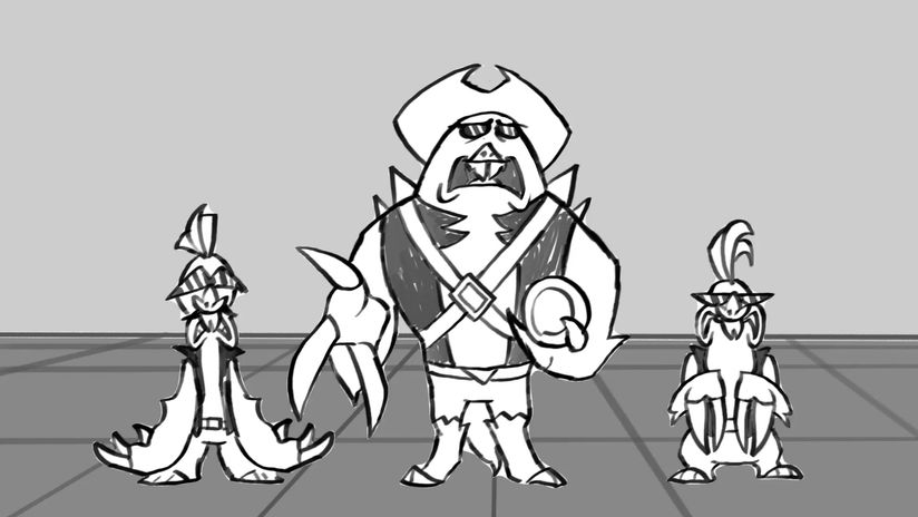 Cliff and Fishes (Animated Short) storyboards